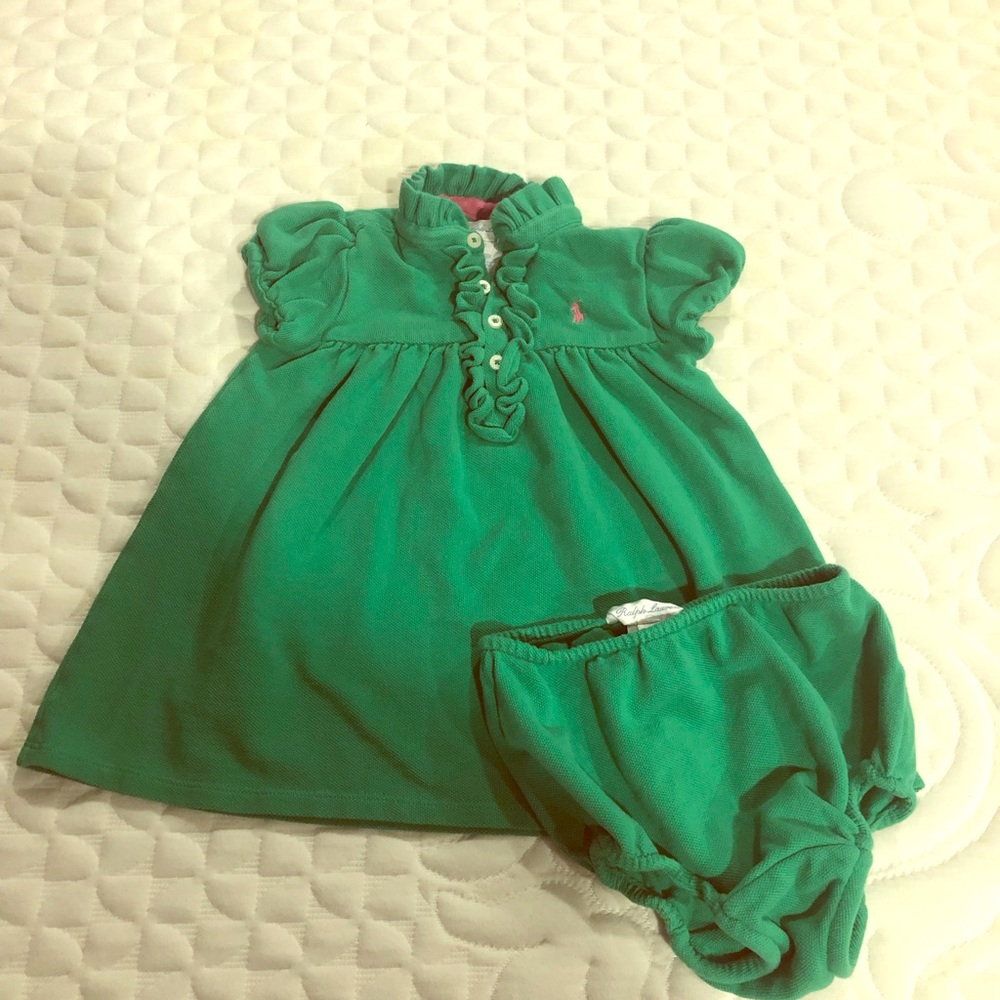 Ralph Lauren Green Dress with Bloomer